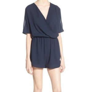 Leith Nordstrom I Navy Cold Shoulder Romper